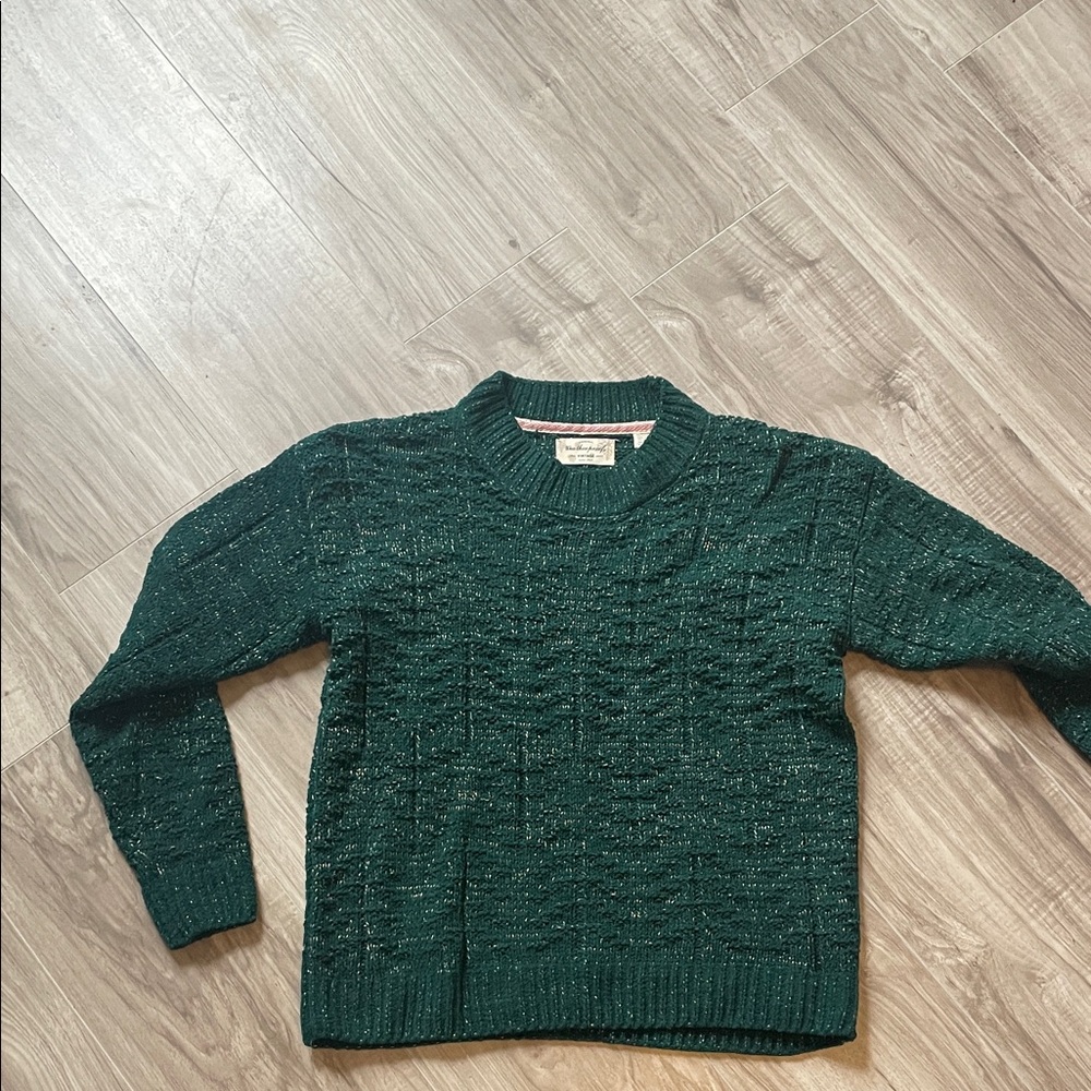 J. Crew Forest Green Crew Neck Sweater